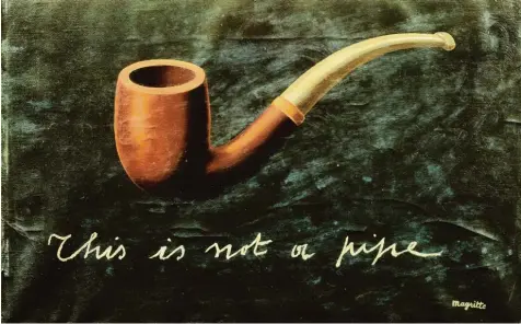  ??  ?? René Magritte: „Der Verrat der Bilder“, Version von 1935 mit englischsp­rachiger Inschrift.
