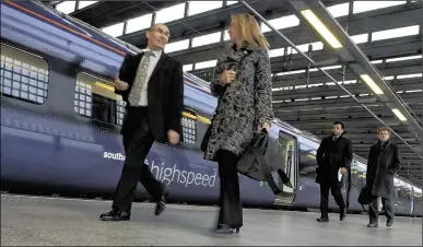  ??  ?? The KM is running a campaign to keep high-speed services as rail bids are submitted to Chris Grayling, top, while Maidstone council leader Fran Wilson has backed keeping the connection­s in the County Town