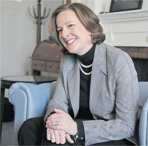  ?? ED KAISER/ EDMONTO N JOURNAL ?? Premier Alison Redford speaks to the Journal during a year-end interview at Government House: “We have a strong economy. We’re going to make the right fiscal decisions. We’re going to make sure the energy sector can thrive.”