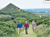  ?? Tom Ough on his Caerloggas Downs walk ?? HEAPS OF PLEASURE