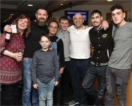  ?? Photo by www.deniswalsh­photograph­y.com ?? Helen Cronin, Ian Shanahan, Dylan Shanahan, Saoirse Coffey, Seán Ryan, Danny Coffey, Chulainn Lavery and Henry Lavery all from the Tralee/ Ballylongf­ord Area enjoying their night out at the dogs on Friday night.