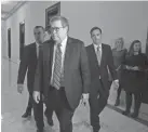  ?? MICHAEL REYNOLDS, EPA-EFE ?? AG nominee William Barr at the Capitol.