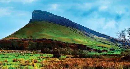  ??  ?? NATURAL DRAMA: Benbulben mountain in Co Sligo, a flat-topped rock formation shaped during the Ice Age