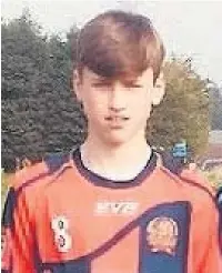  ??  ?? ●●Jordan Moseley, when playing for Royton outfit, Heyside.