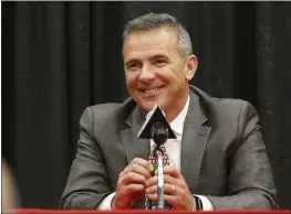  ?? JAY LAPRETE — THE ASSOCIATED PRESS, FILE ?? Urban Meyer, above in 2018, agreed to become head coach of the Jaguars on Thursday.