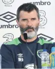  ??  ?? Republic of Ireland have conceded nine times in 117 minutes under the watch of Martin O’Neill and assistant Roy Keane