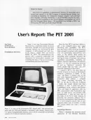  ??  ?? » Dan Fylstra reviewed Chuck Peddle’s Commodore PET 2001, having received the 17th unit off the production line.