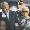  ?? MATT ROURKE/THE ASSOCIATED PRESS ?? Bill Cosby arrives for his sexual assault trial Monday with his wife, Camille Cosby, right, at the Montgomery County Courthouse in Norristown, Pa.