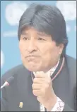  ??  ?? Evo Morales, presidente de Bolivia.