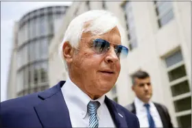  ?? THE ASSOCIATED PRESS FILE ?? Horse trainer Bob Baffert leaves federal court, Monday, July 12, 2021, in the Brooklyn borough of New York.