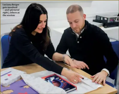  ??  ?? Luciana Berger gets involved — and ( pictured right), others at the session