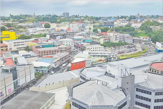  ?? Picture: FILE ?? A new report by the Asian Developmen­t Bank forecasts economic growth in the Pacific to rebound in 2022-2023 with growth for the subregion projected to be 5.3 per cent in 2022 and 4.8 per cent in 2023. The Suva City skyline seen from Suva Central building.