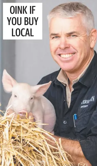  ??  ?? Riverhaven Enterprise­s owner and pig farmer Mark McLean.