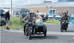  ?? ?? Two bikes entered by Rick Hall, a 1930 500cc BSA S30 combinatio­n followed by a 1926 BSA 350cc L26 which was acquired in 2021 after having been in the same family for 85 years.