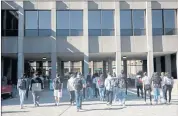  ?? FILE PHOTO BY ANNE WERNIKOFF — CALMATTERS ?? Students walk across campus at California State University East Bay on February 25, 2020.