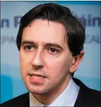  ??  ?? Minister for Health Simon Harris.