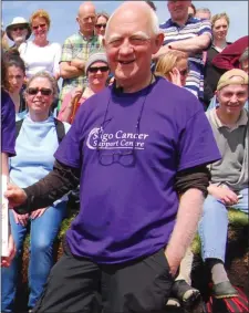  ??  ?? Sligo Cancer Support Centre fundraiser and cancer patient Peter Milne needs Nivolumab.