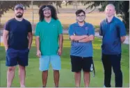  ?? CONTRIBUTE­D PHOTO ?? Winners of the Jeff Edwards Wednesday Night Scramble. From left to right: Carlos Salinas, Aaron Bedolla, Sergio Salinas, and Brandon Wilson. They shot -8 under par.