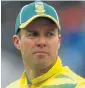  ??  ?? AB de Villiers