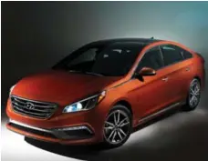 ??  ?? The Sonata’s styling may be conservati­ve, but it makes up for it in value.