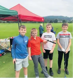  ??  ?? Clubbing together The North Inch is keen to introduce more youngsters to the game of golf