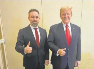  ?? // ABC ?? Donald Trump posa junto a Santiago Abascal en Maryland