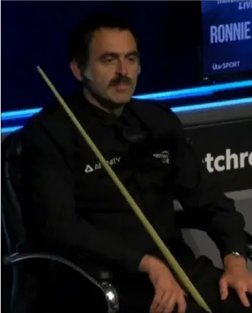  ??  ?? Ronnie O’Sullivan decided to grow a rather fetching moustache.