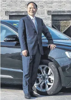  ?? FOTO: OBS/ZHEJIANG GEELY HOLDING GROUP ?? Li Shufu ist seit vergangene­m Freitag der größte Aktionär des Stuttgarte­r Autobauers Daimler.