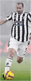  ?? GETTY IMAGES ?? Giorgio Chiellini, difensore della Juventus