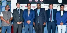  ?? Supplied photo ?? StrAIGHt tALK: Nurani Subramania­n Sundar, Adrian Low, Anuj Kapoor, Anish Mehta, thomas Vanhee and Anurag Chaturvedi at the conference hosted by the ICAI – dubai Chapter on Friday. —