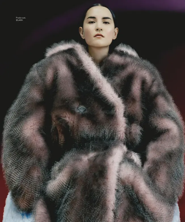  ??  ?? Prada coat, $5,400.