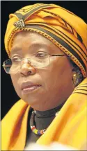  ??  ?? NKOSAZANA DLAMINI - ZUMA