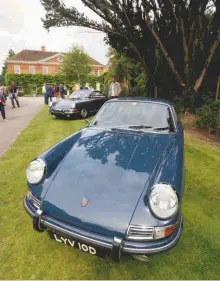  ??  ?? Far left: 1966 RHD 911S was driven to the event by Phil Hindley of Tech9 Motorsport. One of the earliest ʻSʼs in the UK, it looked stunning