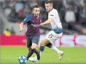  ?? FOTO: GETTY ?? Arthur, durante el partido que disputó frente al Tottenham en Wembley