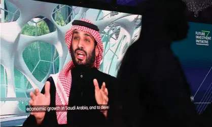  ??  ?? ‘Business as usual, with only minor changes’ … Mohammed bin Salman speaking at a conference in a virtual session in Riyadh in January. Photograph: Fayez Nureldine/AFP/Getty Images