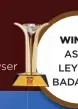  ??  ?? WINNER: ASHOK LEYLAND BADA DOST