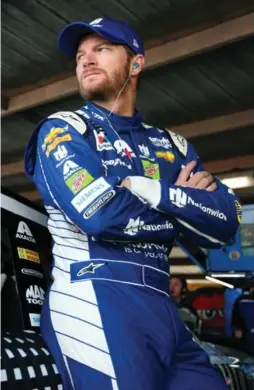  ?? SEAN GARDNER/GETTY IMAGES ?? Dale Earnhardt Jr., retiring at season’s end, will start from the pole in his final spin at Talladega on Sunday. He has six wins at the track. His father had 10.