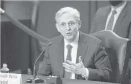  ?? J. SCOTT APPLEWHITE/AP ?? Judge Merrick Garland, President Joe Biden’s pick to be attorney general, holds one of the 10 seats on federal courts of appeal where nearly all appeals, besides the few dozen decided by the U.S. Supreme Court each year, come to an end.