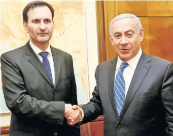  ??  ?? Susret Želimo ostvariti posebne odnose s Izraelom, poručio je jučer ministar Miro Kovač premijeru Netanyahu