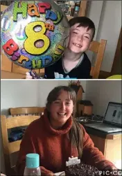  ??  ?? Brother and sister Cian and Rebecca Furlong both celebrated birthdays recently, Cian turning 8 on May 8 and Rebecca 20 on April 18.