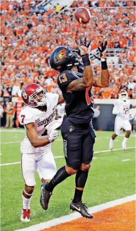  ?? THE OKLAHOMAN] [PHOTO BY NATE BILLINGS, ?? Oklahoma State sophomore receiver Tyron Johnson had the biggest game of his career against Oklahoma and could be in for a big role Saturday at Iowa State.