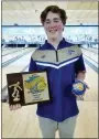  ?? COURTESY MASON DOAN ?? Spring-Ford junior Mason Doan won the boys’ singles championsh­ip at the Pa. High School Bowling Championsh­ips Friday at Dutch Lanes in Ephrata.