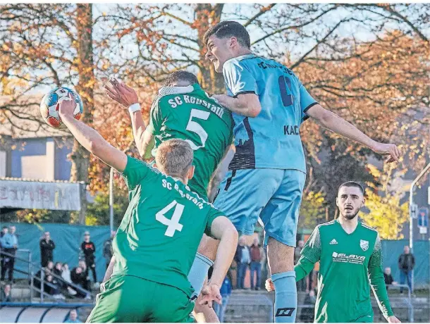  ?? FOTO: MICHAEL SIEBER ?? Auf FCR-Innenverte­idiger Serhat Kacmaz wartet am Sonntag im wahrsten Wortsinn eine große Herausford­erung.