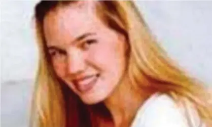  ?? Photograph: AP ?? Kristin Smart disappeare­d in 1996.