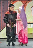  ?? 01_B51panto14 ?? Genghis and the Queen share a joke and amorous glances as they discover their love for one another.