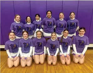  ?? Submitted photo ?? ■ The Fountain Lake High School cheerleade­rs represente­d the social norming campaign, “Rise Above Alcohol & Drugs” during the 2022-2023 basketball season.