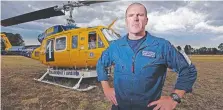  ??  ?? PREPARED: Adrian Petrie, of Tasmania Fire Service Air Operations