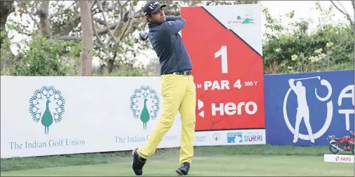  ??  ?? Anirban Lahiri, who won the 2015 Indian Open, will lead the Indian challenge along with SSP Chawrasia.