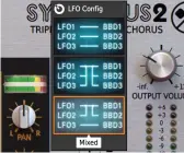  ??  ?? Syntorus 2 includes three configurat­ion options that affect how the LFOs influence the delay lines