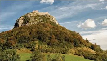  ??  ?? Cathars’ last stand: the castle of Montségur fell in 1244 after a nine-month siege